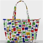 Colorful rectangles                                                                   Back Pocket Shoulder Bag