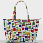 Colorful rectangles                                                                   Back Pocket Shoulder Bag