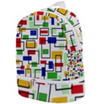 Colorful rectangles                                                                  Zip Bottom Backpack