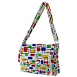 Colorful rectangles                                                                  Full Print Messenger Bag (M)