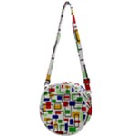 Colorful rectangles                                                                  Crossbody Circle Bag