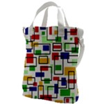Colorful rectangles                                                                  Canvas Messenger Bag