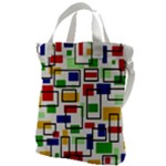 Colorful rectangles                                                                  Canvas Messenger Bag