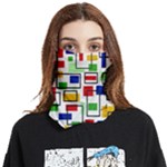 Colorful rectangles                                                                 Face Covering Bandana (Two Sides)