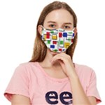 Colorful rectangles                                                                  Fitted Cloth Face Mask (Adult)