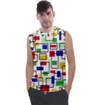 Colorful rectangles                                                                    Men s Regular Tank Top