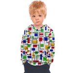 Colorful rectangles                                                                    Kids  Overhead Hoodie