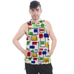 Colorful rectangles                                                                    Men s Sleeveless Hoodie