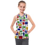 Colorful rectangles                                                                   Kids  Sleeveless Hoodie