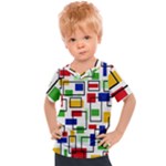 Colorful rectangles                                                                    Kids  Sports Tee