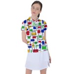 Colorful rectangles                                                                     Women s Polo Tee