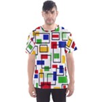 Colorful rectangles                                                                      Men s Sport Mesh Tee