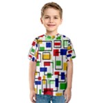 Colorful rectangles                                                                      Kid s Sport Mesh Tee