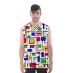 Colorful rectangles                                                                      Men s Basketball Tank Top