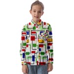 Colorful rectangles                                                                Kids  Long Sleeve Shirt