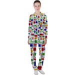 Colorful rectangles                                                                     Casual Jacket and Pants Set