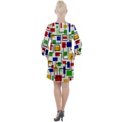Open Neck Shift Dress 