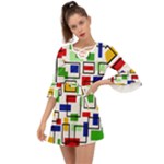 Colorful rectangles                                                                         Criss Cross Mini Dress