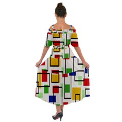 Shoulder Straps Boho Maxi Dress  