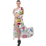 Colorful rectangles                                                                         Maxi Chiffon Beach Wrap