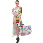 Colorful rectangles                                                                         Maxi Chiffon Beach Wrap