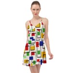 Colorful rectangles                                                                         Summer Time Chiffon Dress