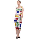 Colorful rectangles                                                                        Sleeveless Pencil Dress