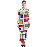 Colorful rectangles                                                                        Turtleneck Maxi Dress