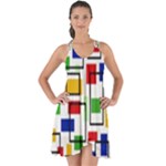 Colorful rectangles                                                                         Show Some Back Chiffon Dress