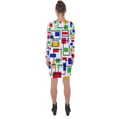Asymmetric Cut-Out Shift Dress 