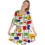 Colorful rectangles                                                                   Velvet Kimono Dress