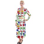 Colorful rectangles                                                                        Velvet Maxi Wrap Dress