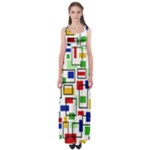 Colorful rectangles                                                                      Empire Waist Maxi Dress