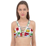 Colorful rectangles                                                                    Cage Up Bikini Top