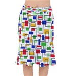 Colorful rectangles                                                                          Short Mermaid Skirt