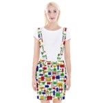 Colorful rectangles                                                                          Braces Suspender Skirt