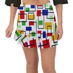 Colorful rectangles                                                                      Fishtail Mini Chiffon Skirt