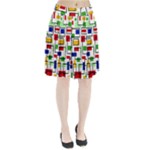 Colorful rectangles                                                                  Pleated Skirt