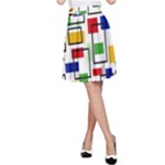 Colorful rectangles                                                                      A-line Skater Skirt