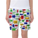 Colorful rectangles                                                                     Women s Basketball Shorts