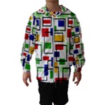 Colorful rectangles                                                                      Hooded Wind Breaker (Kids)