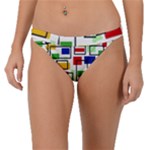 Colorful rectangles                                                                     Band Bikini Bottom