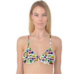 Colorful rectangles                                                                      Reversible Tri Bikini Top