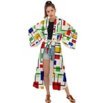 Colorful rectangles                                                                   Maxi Kimono