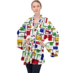 Colorful rectangles                                                                      Velvet Kimono Robe