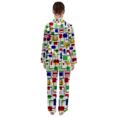 Women s Long Sleeve Satin Pajamas Set 