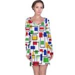 Colorful rectangles                                                                      nightdress