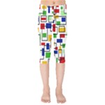 Colorful rectangles                                                                     Kids  Capri Leggings