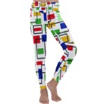 Colorful rectangles                                                                     Kids  Lightweight Velour Classic Yoga Leggings