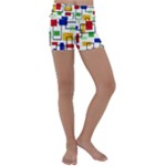 Colorful rectangles                                                                      Kids  Lightweight Velour Yoga Shorts